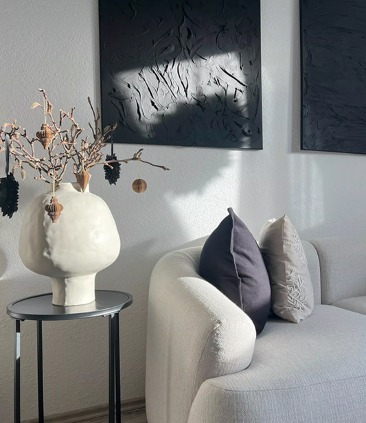 Parisian Minimal Ceramic Bloom Vase