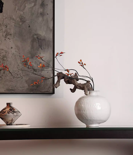 Lunar Whisper Petite Ceramic Vase