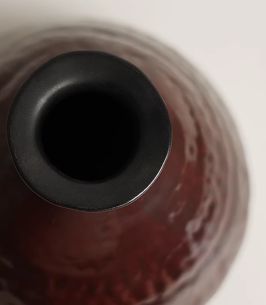 Crimson Lacquer Petite Bloom Vase