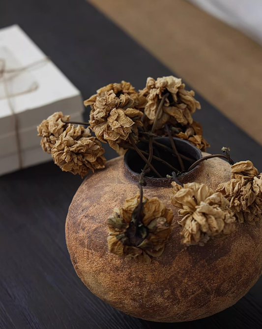 Wabi Earth Rustic Ceramic Vase